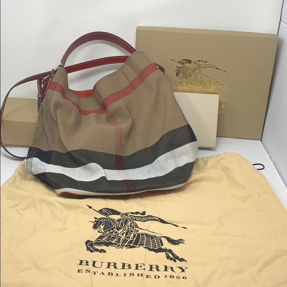 Burberry satchel with detachable pouch w/ dust bag - Picture 9 of 9